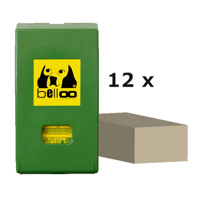 Beutelspender belloo-boxx resedagrün aus Polyethylen 12er SET